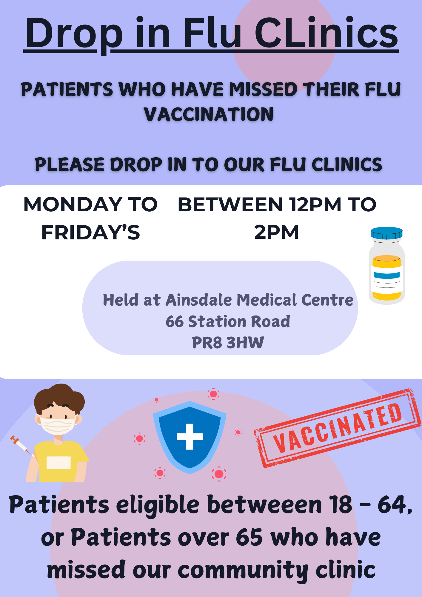 Drop in Flu Clinics